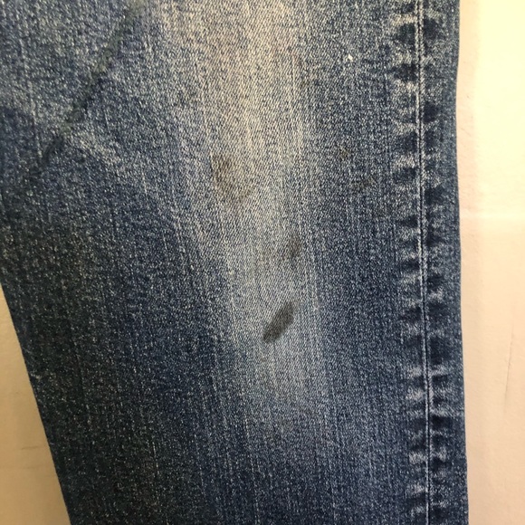 Levi Strauss Mens 514 Slim Straight Jeans 36x34 Blue Denim Faded Medium Wash - Picture 5 of 7